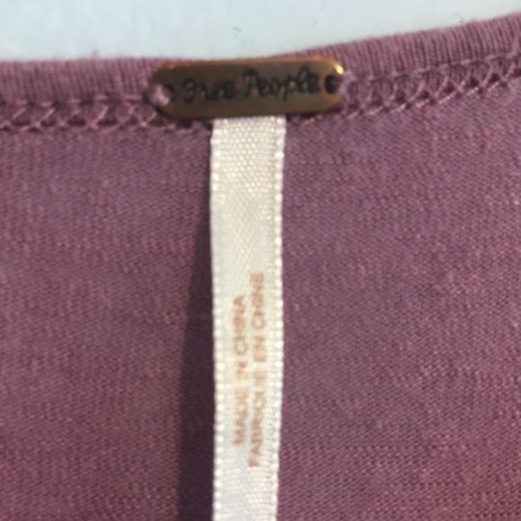 💕Free People Cold Shoulder Top in Purple Size XS - Picture 6 of 8